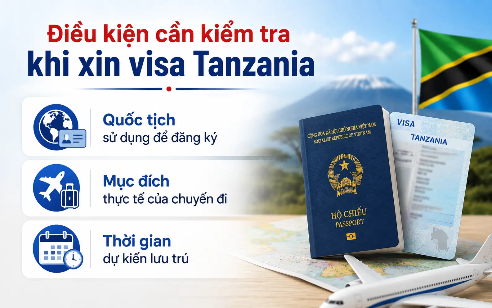 Điều kiện xin visa Tanzania