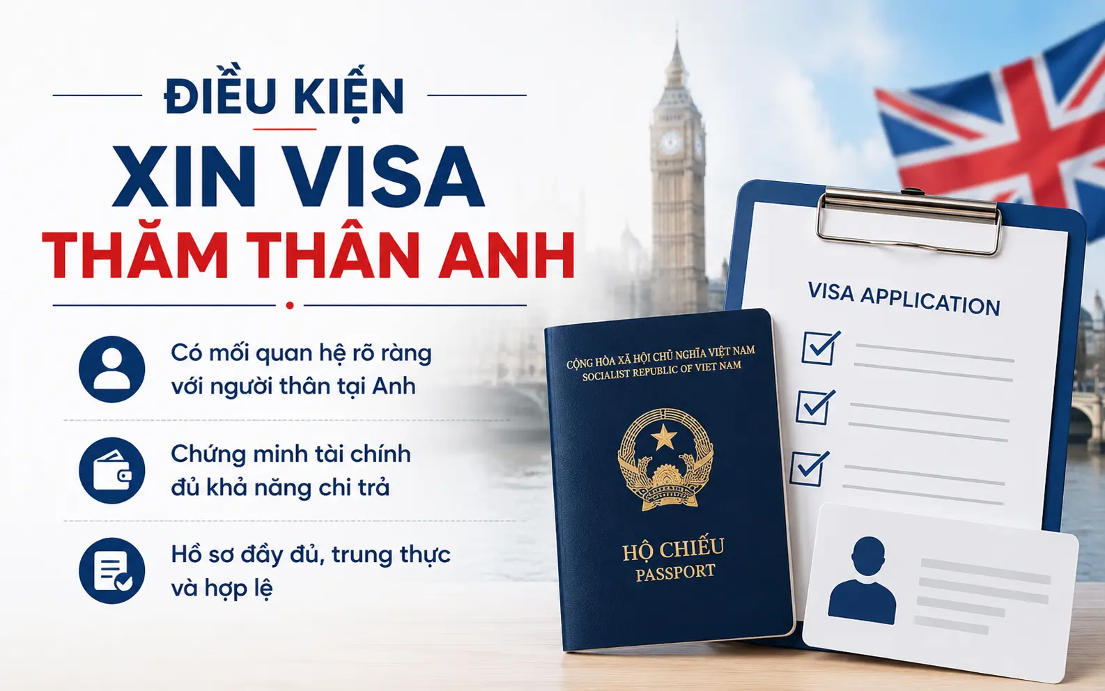 Cập nhật điều kiện xin visa thăm thân Anh