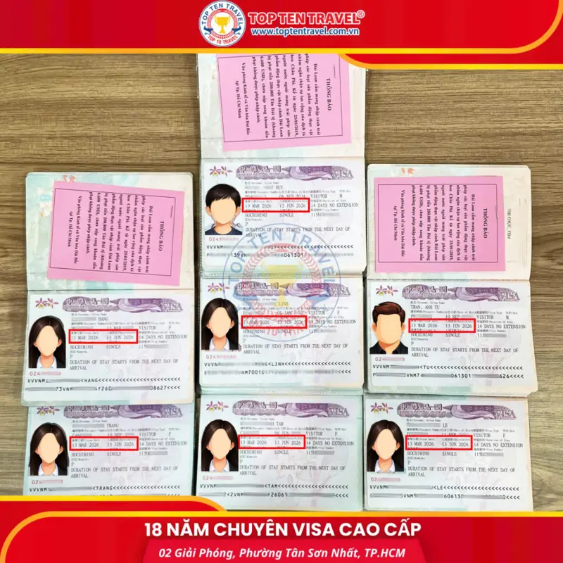 Visa Top Ten cung cấp dịch vụ visa thăm thân Đài Loan trọn gói và chuyên nghiệp
