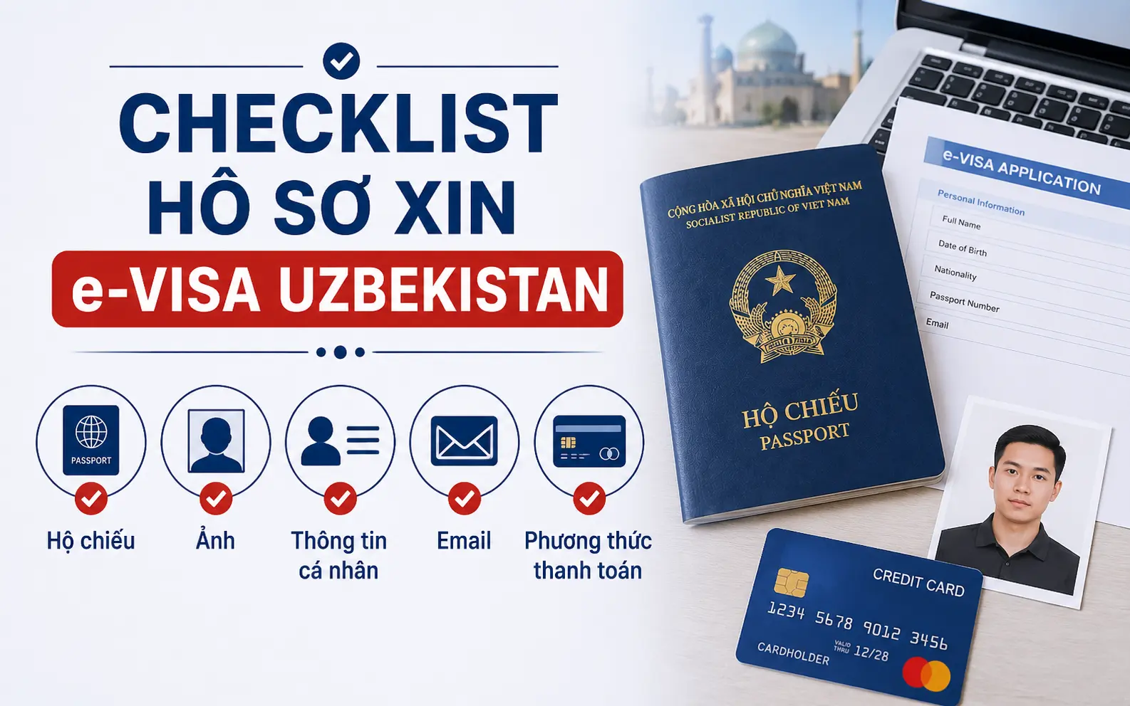 Cập nhật hồ sơ xin visa Uzbekistan