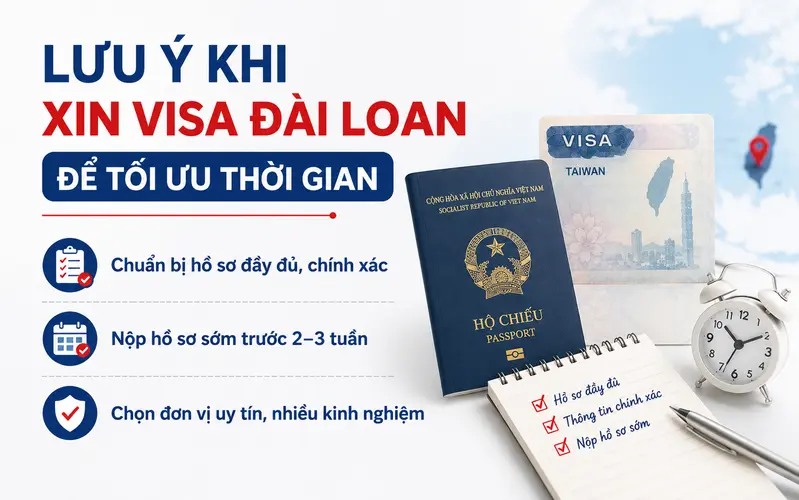 Đương đơn cần nộp hồ sơ xin visa Đài tại đúng địa điểm quy định