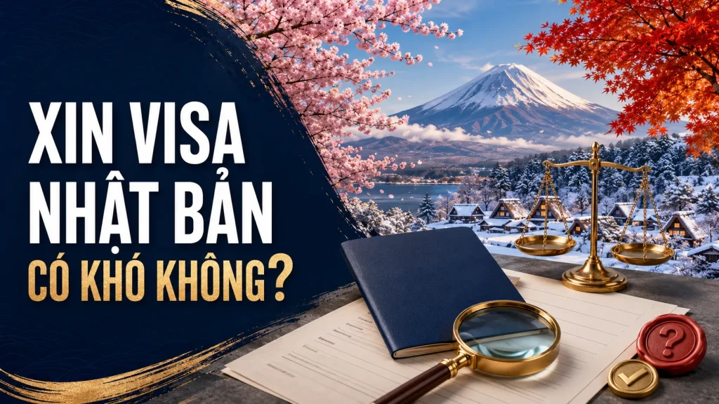 Xin visa nhật bản có khó không