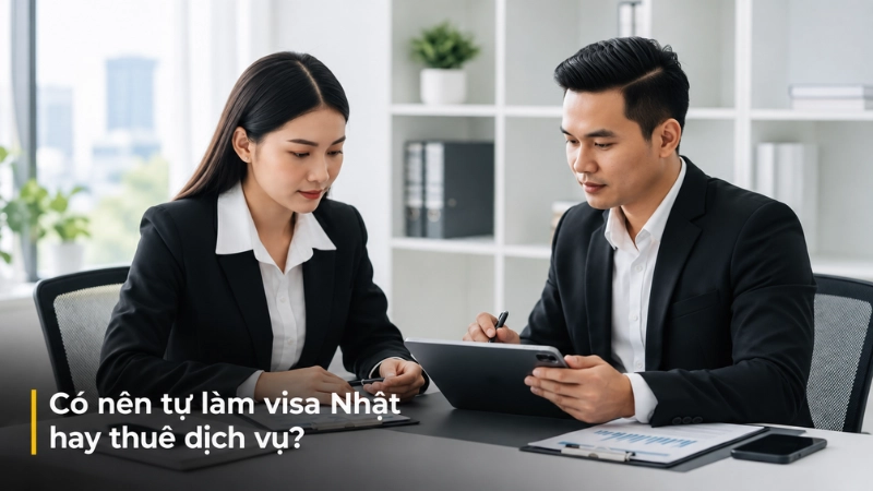 Có nên tự làm visa Nhật hay thuê dịch vụ?