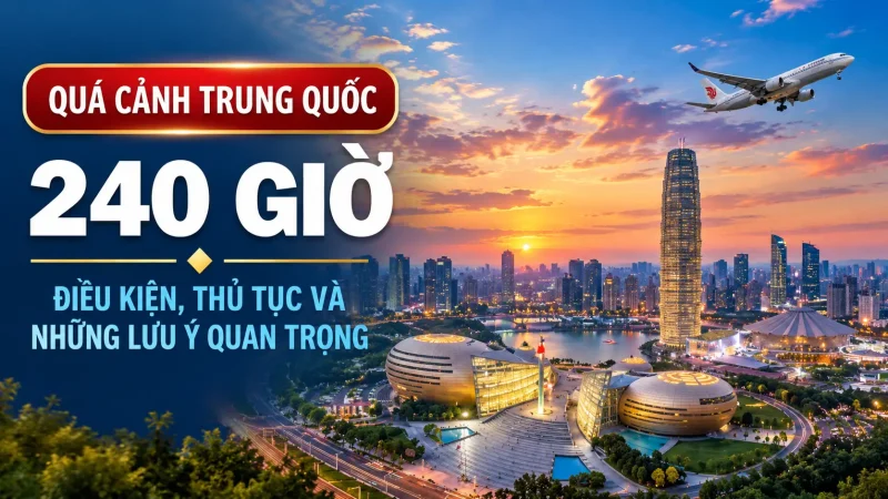 Quá cảnh Trung Quốc 240 giờ