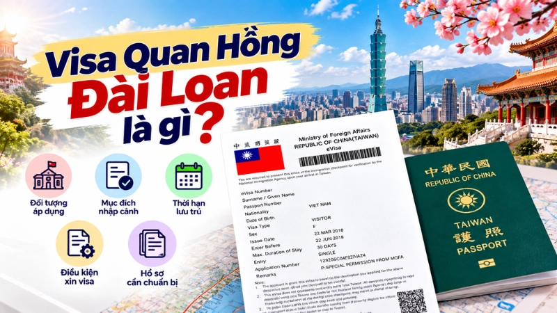 Visa Quan Hồng Đài Loan là gì?