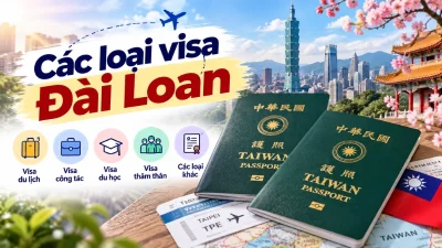 các loại visa đài loan