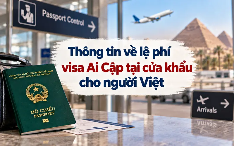 Thông tin về lệ phí visa Ai Cập tại cửa khẩu
