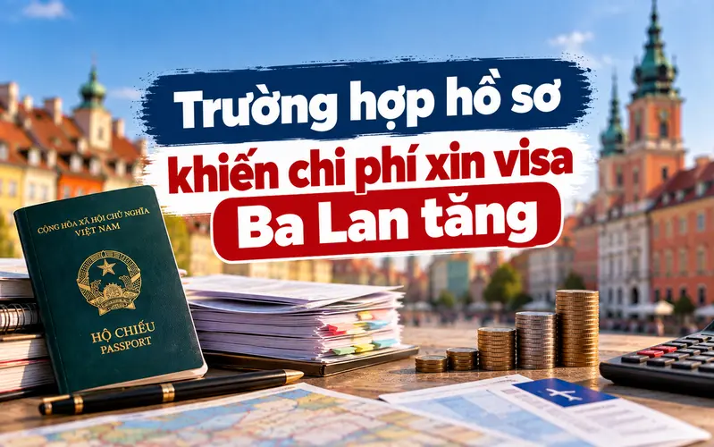 Trường hợp cần lưu ý khiến chi phí xin visa Ba Lan tăng