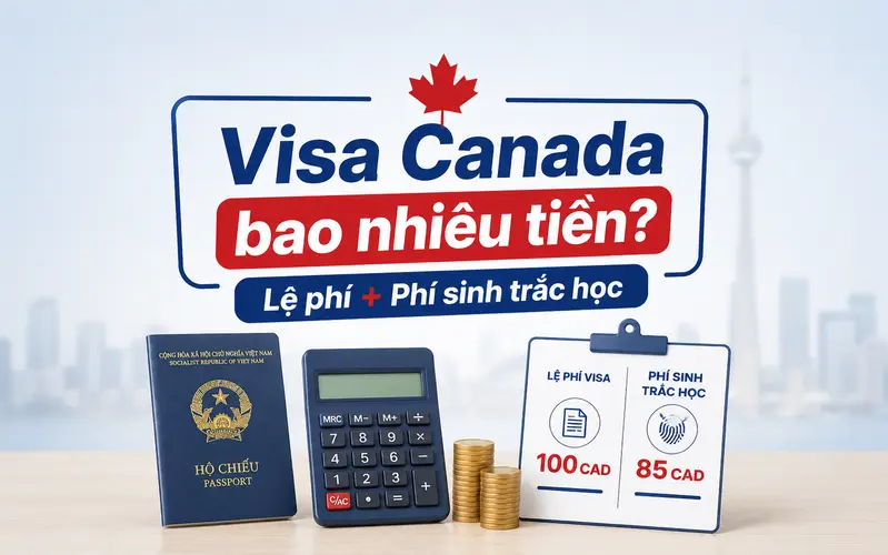 Tổng chi phí xin visa Canada cần tính