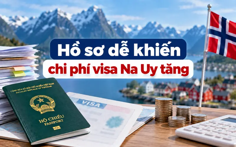 Trường hợp hồ sơ khiến chi phí xin visa Na Uy tăng
