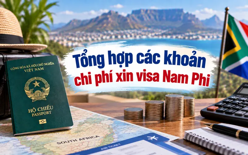 Các khoản chi phí cần chuẩn bị khi xin visa Nam Phi