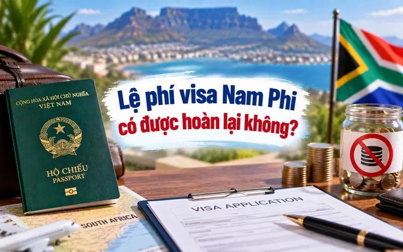 Tìm hiểu lệ phí xin visa Nam Phi được hoàn lại không
