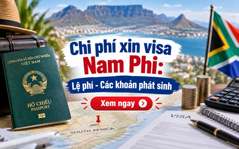 Chi phí xin visa Nam Phi