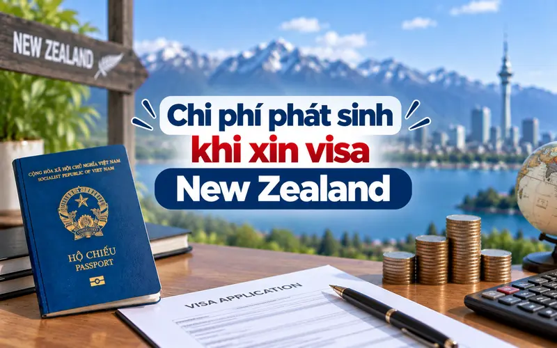 Các khoản phí phát sinh khi xin visa New Zealand