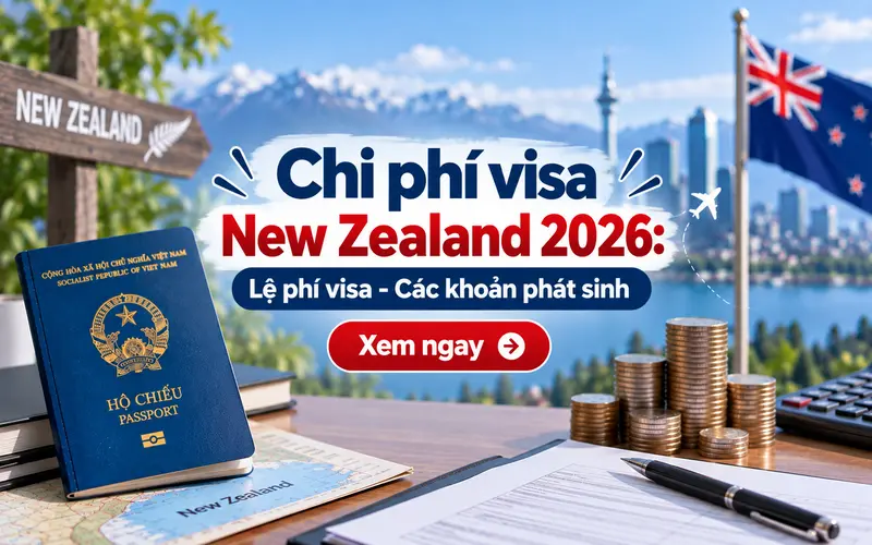 Chi phí xin visa New Zealand