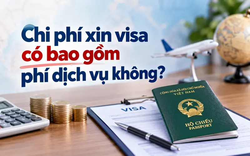 Tìm hiểu chi phí xin visa có bao gồm phí dịch vụ không
