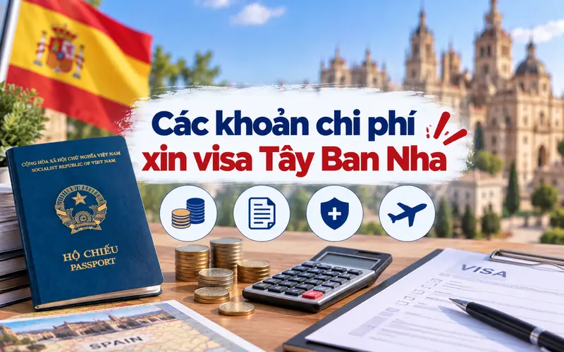 Phân biệt các khoản chi phí xin visa Tây Ban Nha