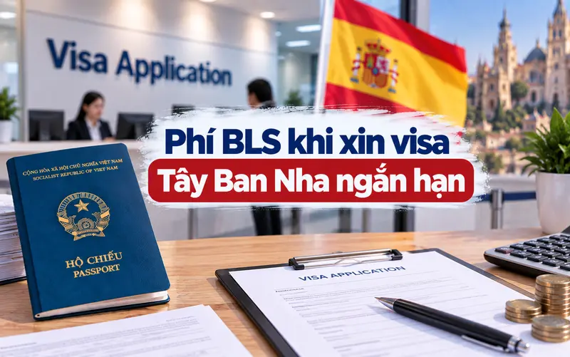 Tìm hiểu phí BLS khi xin visa Tây Ban Nha ngắn hạn