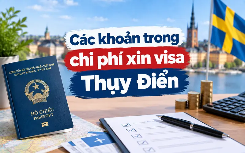 Các khoản chi phí cần tính khi xin visa Thụy Điển