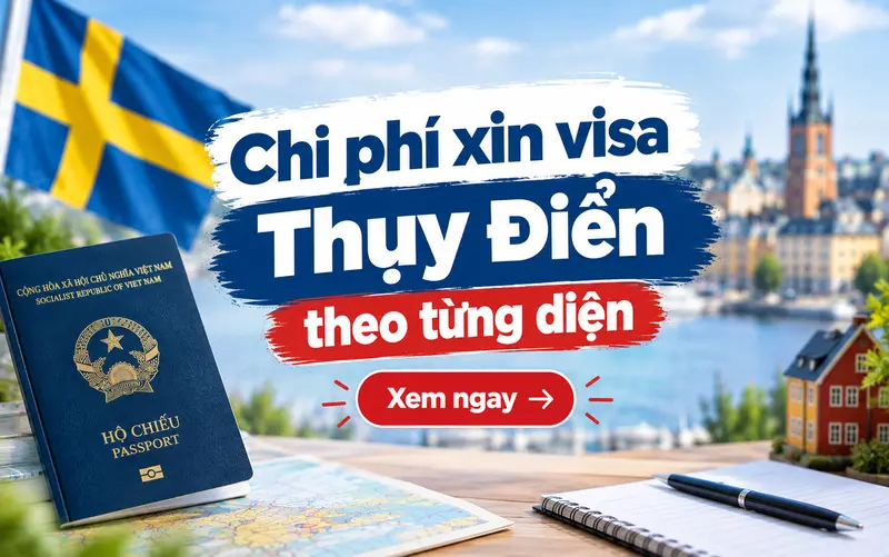 Chi phí xin visa Thụy Điển