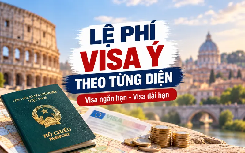 Tìm hiểu chi phí từng loại visa Ý