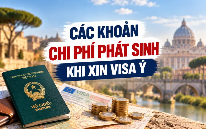 Các khoản chi phí phát sinh cần biết khi xin visa Ý