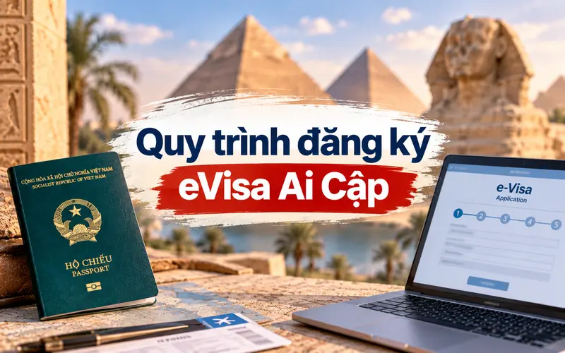 Các bước đăng ký eVisa Ai Cập