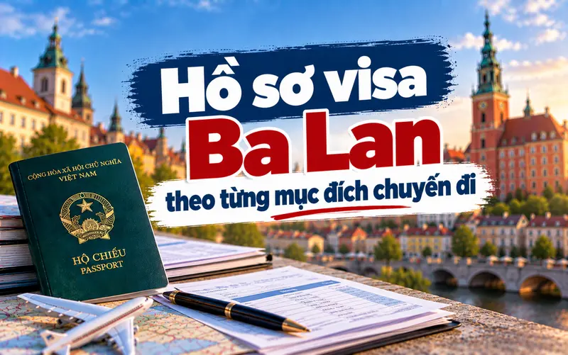 Cập nhật hồ sơ visa Ba Lan theo mục đích chuyến đi