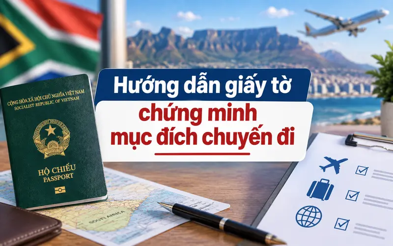 Hướng dẫn hồ sơ theo mục đích chuyến đi Nam Phi