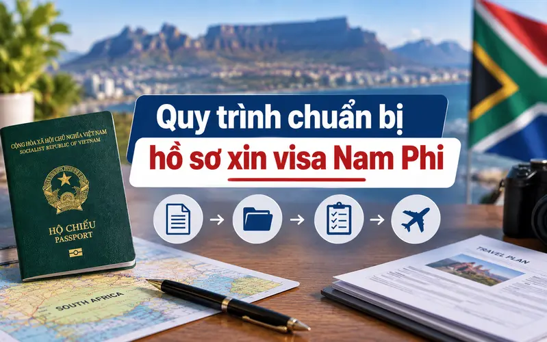 Các bước chuẩn bị hồ sơ xin visa Nam Phi