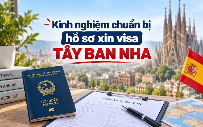 Kinh nghiệm chuẩn bị hồ sơ xin visa Tây Ban Nha hiệu quả