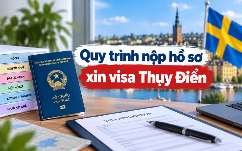 Các bước chuẩn bị và nộp hồ sơ xin visa Thụy Điển