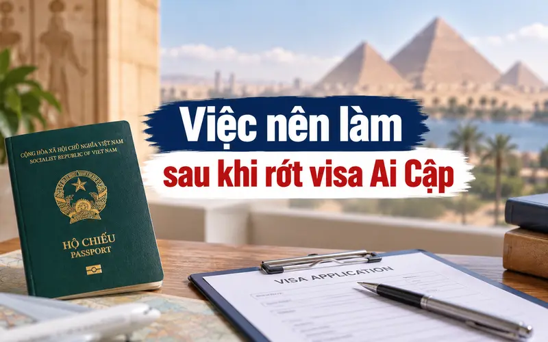 Việc cần làm sau khi rớt visa Ai Cập