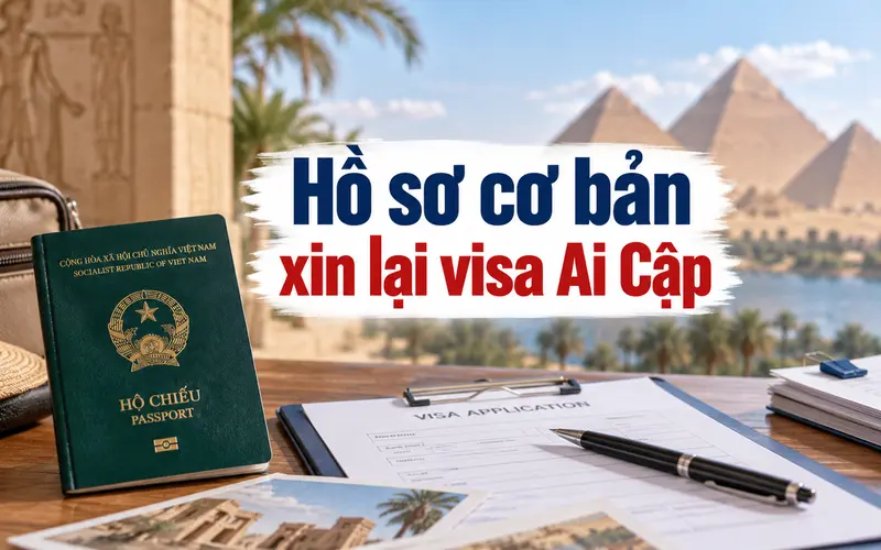 Hồ sơ cần chuẩn bị khi xin lại visa Ai Cập