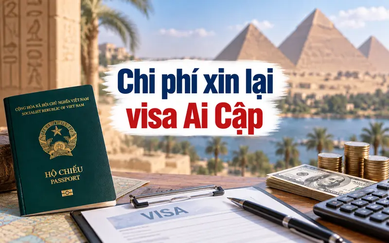 Tìm hiểu chi phí xin lại visa Ai Cập