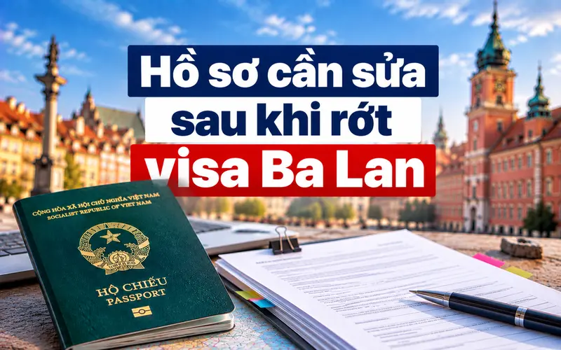 Các yếu tố hồ sơ cần xem xét sau khi rớt visa Ba Lan