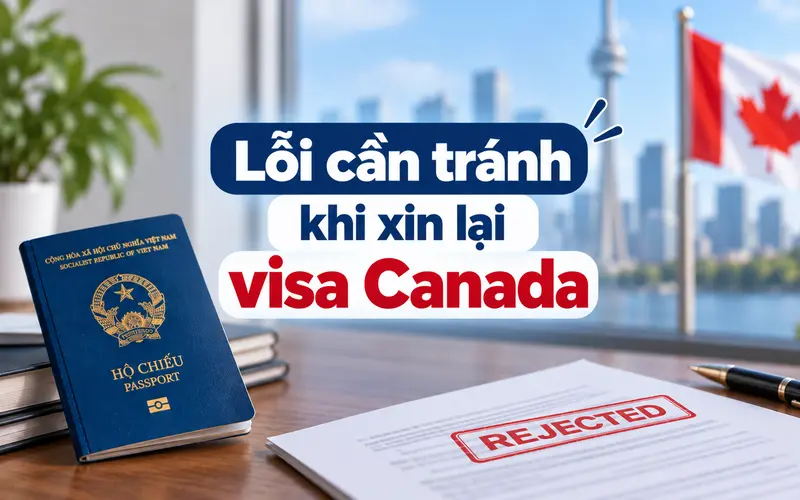 Lỗi cần chú ý khi xin lại visa Canada