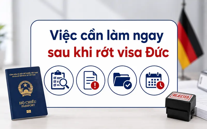Việc cần làm sau khi rớt visa Đức