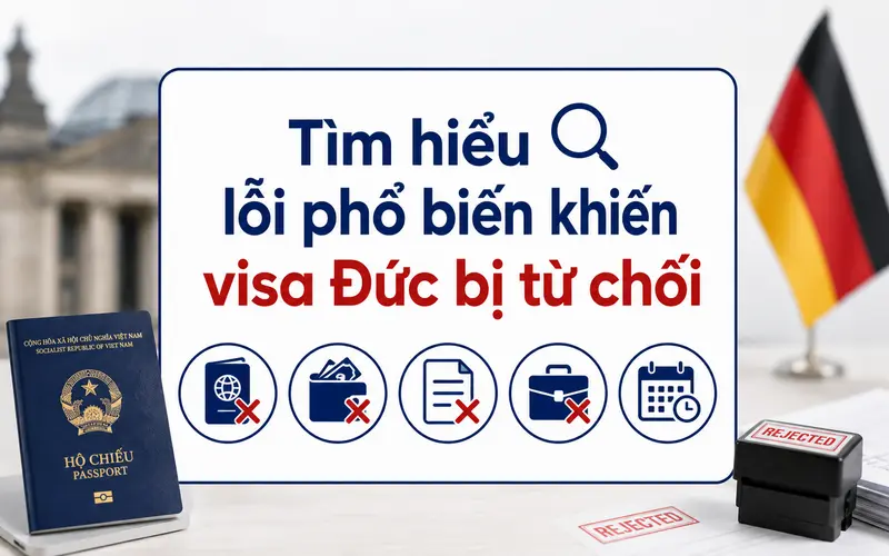 Tìm hiểu nguyên nhân khiến visa Đức bị từ chối