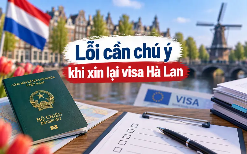 Lỗi cần lưu ý khi xin lại visa Hà Lan