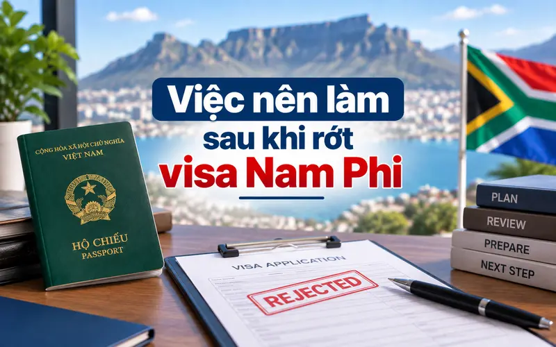Các việc nên làm sau khi rớt visa Nam Phi