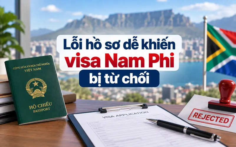Các lỗi cần lưu ý dễ khiến visa Nam Phi bị từ chối