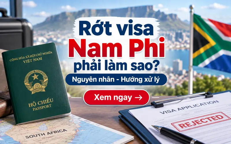 Rớt visa Nam Phi phải làm sao?