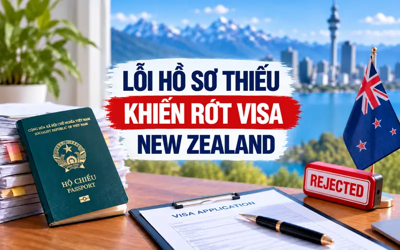 Lỗi hồ sơ là một trong những nguyên nhân khiến rớt visa New Zealand