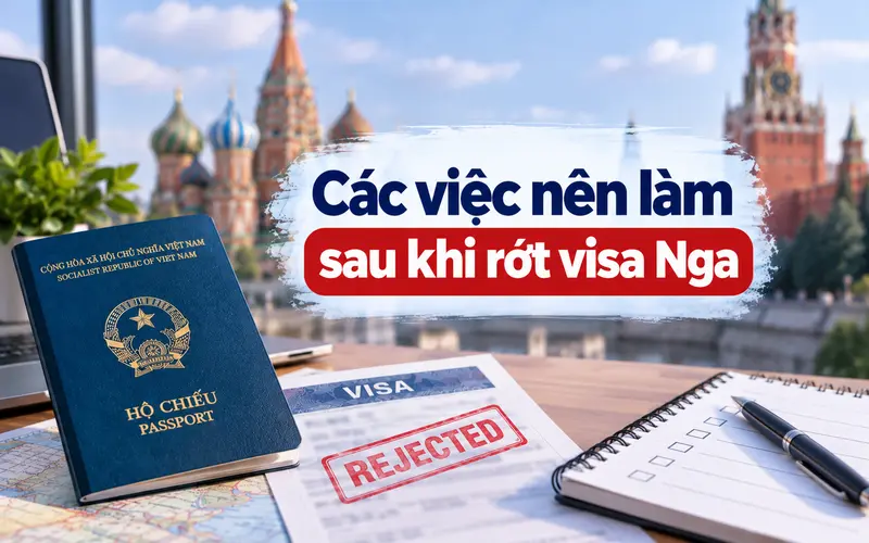 Các việc nên làm sau khi rớt visa Nga