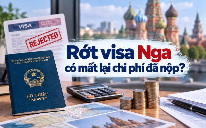 Tìm hiểu rớt visa Nga có mất lại chi phí đã nộp không
