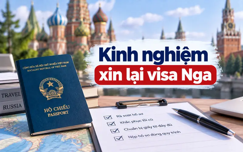 Kinh nghiệm xin lại visa Nga hiệu quả