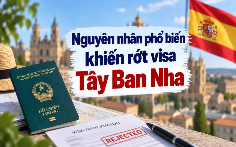 Nguyên nhân khiến rớt visa Tây Ban Nha