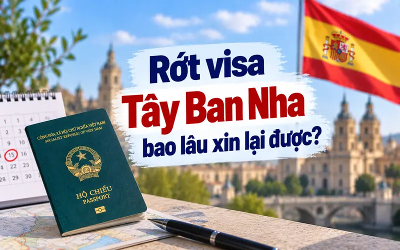 Tìm hiểu rớt visa Tây Ban Nha bao lâu xin lại được