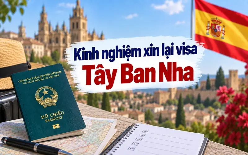 Kinh nghiệm xin lại visa Tây Ban Nha hiệu quả